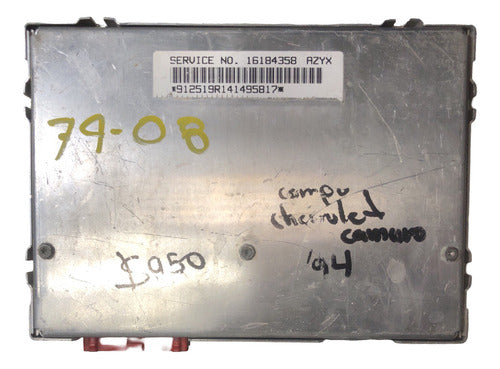 Modulo Abs Chevrolet Camaro 94-95 16184358 (azyx)
