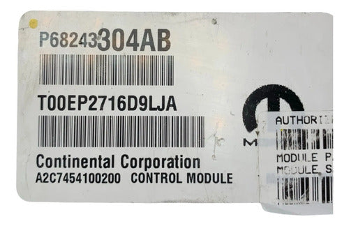 Pcm Computadora Dodge Ram 1500 2016-2020 P68243304ab