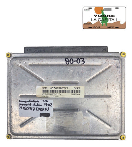 Computadora Chevrolet Malibu 3.4l 99-02 09380717 (dkff)