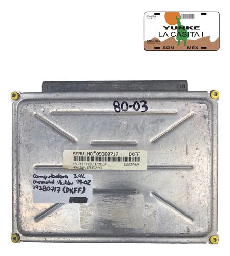 Pcm Computadora Chevrolet Malibu 3.4l 99-02 09380717 (dkff)
