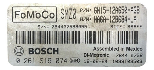 Pcm Computadora Ford Ecosport 1.0l 2018-2021 Gn15-12a650-agb