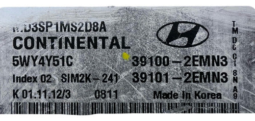 Computadora Hyundai Elantra 1.8l A/t 11-13 39100-2emn3