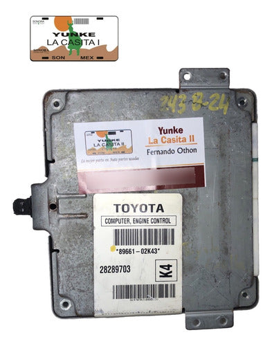 Computadora Toyota Matrix 1.8l 2005 89661-02k43 (k4)