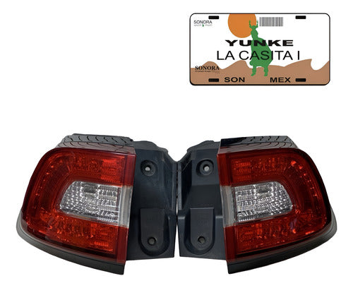 Calaveras Jeep Cherokee Latitude 2014-2018 Ambos Lados Rojo