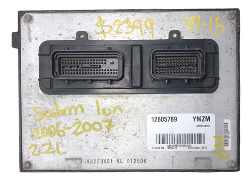 Computadora Saturn Ion 2.2l 2006-2007        12605789 (ymzm)