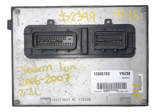 Pcm Computadora Saturn Ion 2.2l 2006-2007 12605789 (ymzm)