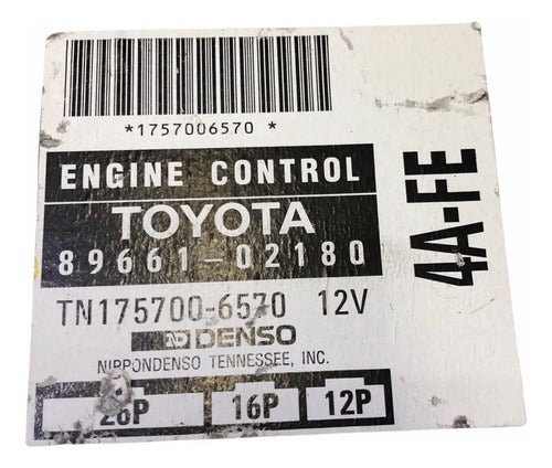 Computadora Toyota Corolla 1995-1996 1.6l   89661-02180