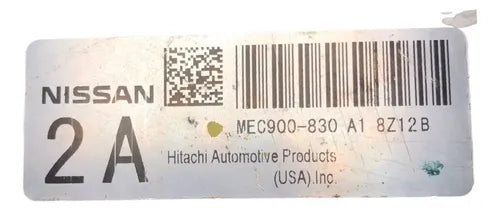 Pcm Computadora Nissan Sentra 2.0l A/t 2009 Mec900-830 2a