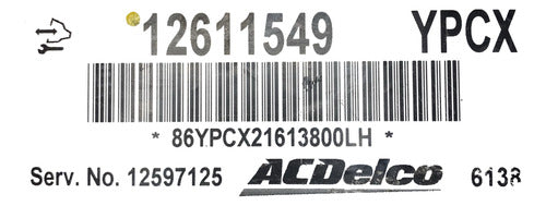 Computadora Chevrolet Hhr Lt 2.2l 08-12 12611549 (ypcx)