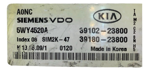 Pcm Computadora Kia Soul 2.0l A/t 2010-2011 39102-23800 P1