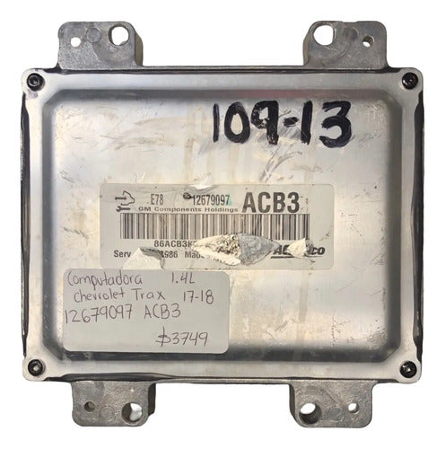 Pcm Computadora Chevrolet Trax 1.4l 17-18 12679097 (acb3)