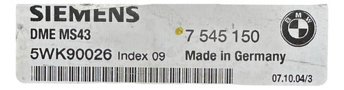 Computadora Bmw X5 3.0l 2003-2005 7 545 150