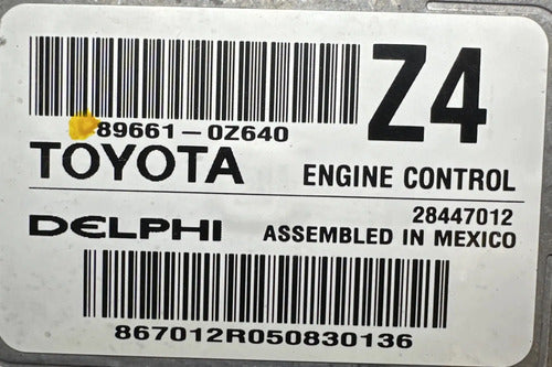 Pcm Computadora Toyota Corolla 1.8l 14-16 P1