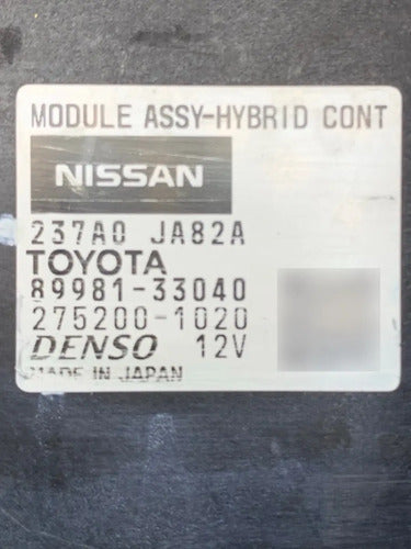 Computadora Nissan Altima Hibrido 2.5l A/t 08-09 89981-33040