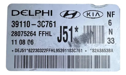 Pcm Computadora Hyundai Sonata 3.3l 06-08 39110-3c761