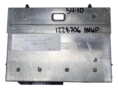 Computadora Pontiac Grand Am 3.3l 89-93 1228706 Anwp