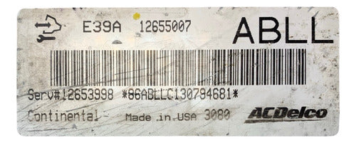 Computadora Chevrolet Camaro 3.6l 2013 12655007 (abll)