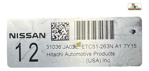Modulo Tcm Nissan Altima 2.5l 07-08 A/t Etc51-263n A1 (12)