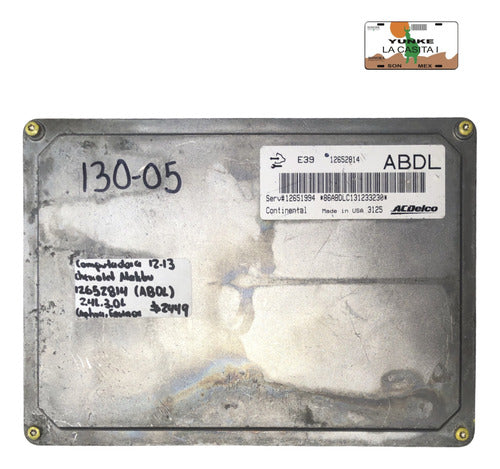 Computadora Chevrolet Malibu 12-13 12652814 (abdl)