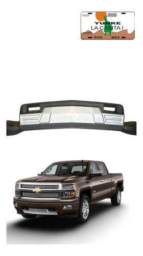 Moldura Paragolpe Chevrolet Silverado 1500 2014-2015 Ang7742 Gris Oscuro