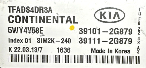 Pcm Computadora Kia Optima 2.4l 11-13