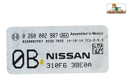 Modulo Tcm Nissan Sentra 1.8l A/t 13-19 310f6 3be0a (0b)