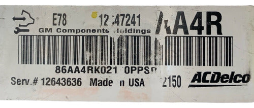Computadora Chevrolet Cruze 1.4l 2012 12647241 (aa4r)