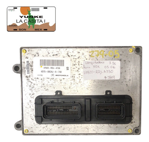 Computadora Acura Mdx 3.5l 05-06 37820-rdj-a750