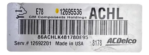 Pcm Computadora Chevrolet Trax 1.4l 17-19 12695536 (achl) P1