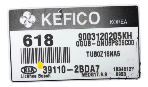 Pcm Computadora Kia Rio 1.6l A/t 12-13 39110-2bda7 P1