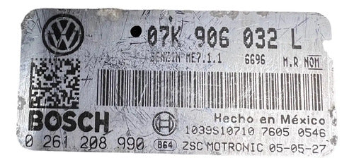 Pcm Computadora Vw Jetta 2.5l 2006 07k 906 032 L P1