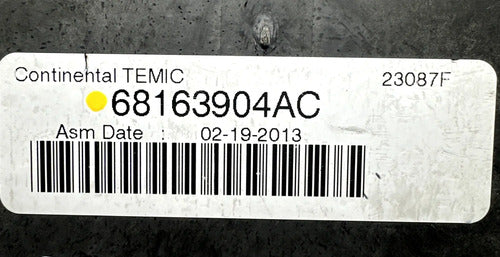 Caja De Fusibles Dodge Caravan 3.6l 2013