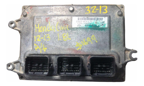 Computadora Honda Civic 1.8l A/t 12-13    37820-r1y-l72 (yh)