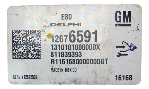 Computadora Chevrolet Cruze 1.4l 2016 12676591 (gm)