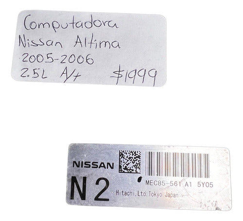 Computadora Nissan Altima 2.5l A/t 05-06 Mec85-561 A1 (n2)