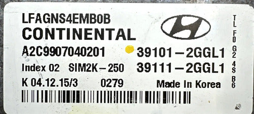 Pcm Computadora Hyundai Sonata 2.4l 15-17 P1