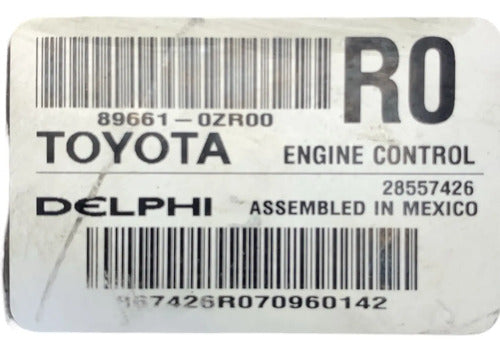 Pcm Computadora Toyota Corolla 17 1.8 Aut 89661-0zr00