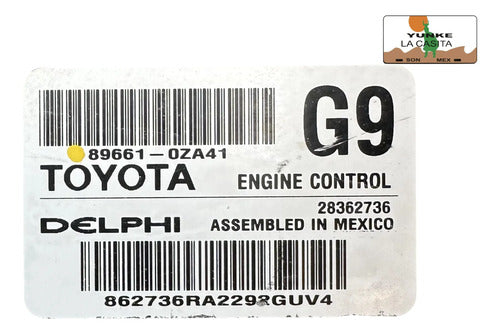 Pcm Computadora Toyota Corolla 1.8l 12-13 (g9) P3