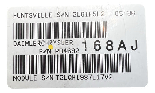 Caja De Fusibles Dodge Avenger 2007-2009 P04692168aj