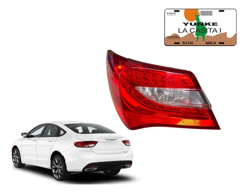 Calavera Rh Original Chrysler 200 2011-2014 05182524ae Derecho/pasajero Rojo