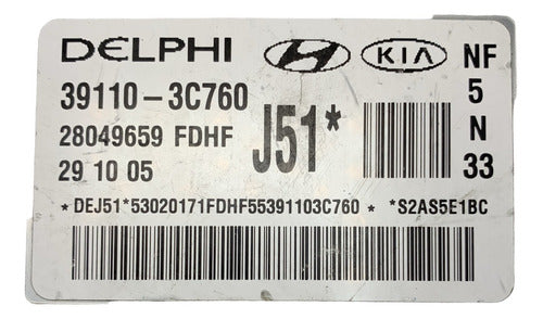 Computadora Hyundai Sonata 3.3l 06-08 39110-3c760