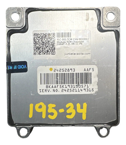 Modulo Tcm Chevrolet Cobalt 2.2l 06-11 P6