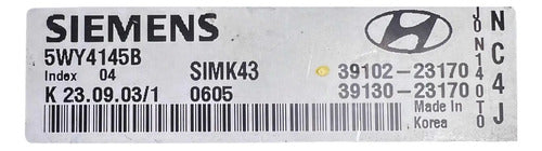 Pcm Computadora Hyundai Elantra 2.0 2004-2006 39102-23170