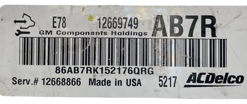 Pcm Computadora Chevrolet Cruze 1.4l 2016 12669749 (ab7r)
