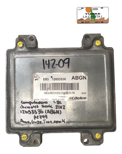 Computadora Chevrolet Sonic 1.8l 2012 12653536 (abgn)