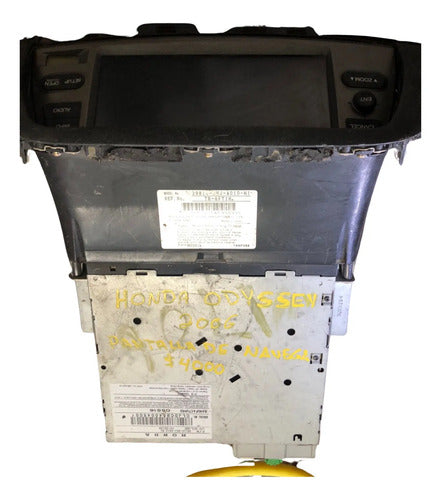 Pantalla De Navegación Honda Odissey 2006 39110-shj-a912-m1 Negro