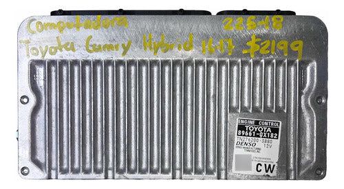 Computadora Toyota Camry Hybrid 16-17 89661-0x182 (cw)
