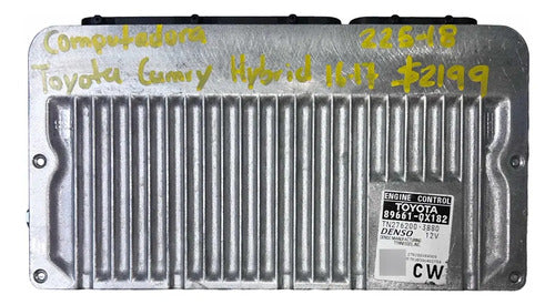 Computadora Toyota Camry Hybrid 16-17 89661-0x182 (cw)