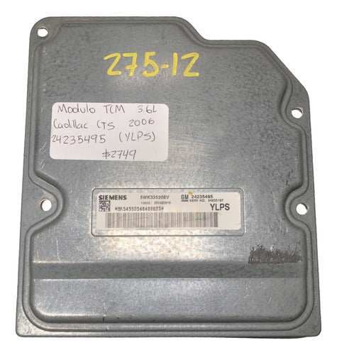 Modulo Tcm Cadillac Cts 3.6l 2006 24235495 (ylps)