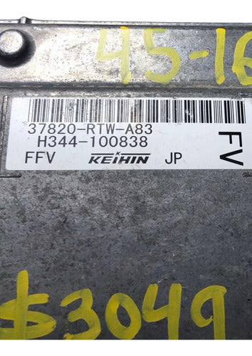 Pcm Computadora Honda Cr-z 1.5l 2016 37820-rtw-a83 (fv)